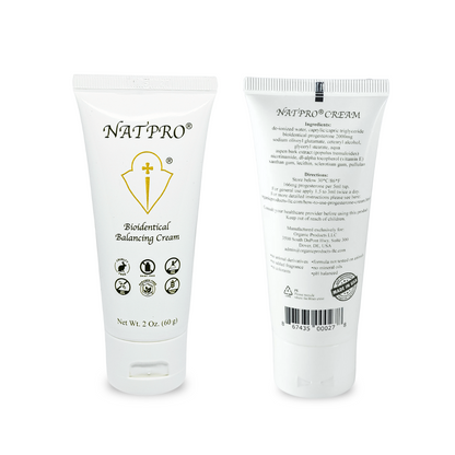 Natpro Progesterone Cream 3.33% - 2oz (60g) Tube